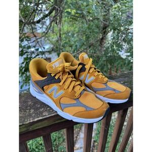 New Balance Low X-90 V2 Mustard Yellow Running Shoes Size 7